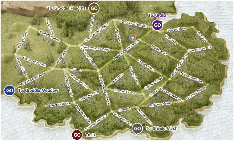Map of Groddle Forest