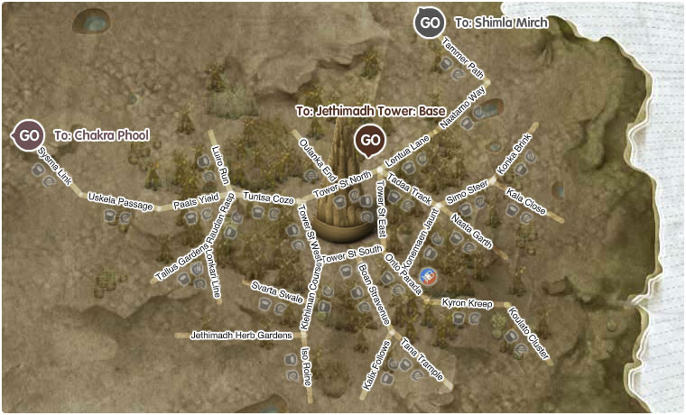 Map of Jethimadh
